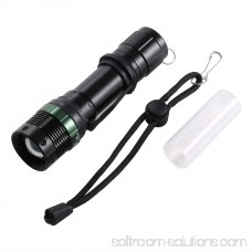 Super Bright Skid-proof Adjustable 3000Lumen Zoomable LED Flashlight Torch Zoom Light for Self Safety, Hunting,Cycling 568981682